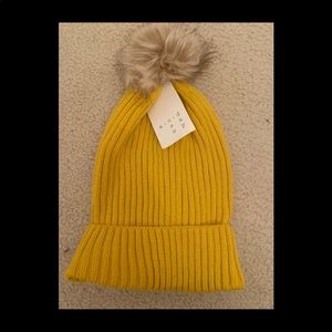 Target mustard colored beanie. NWT, so comfy& cute